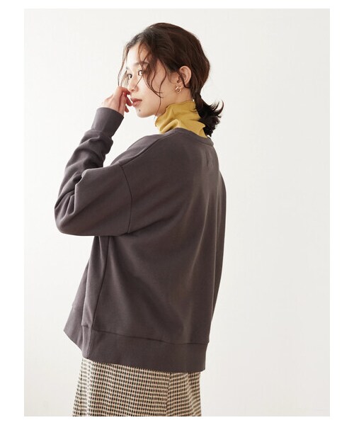 Green　Parks（グリーンパークス）の「SESAME STREET プリントスウェット（トップス・アイボリー/チャコールグレー/グリーン・F）」の6枚目の写真