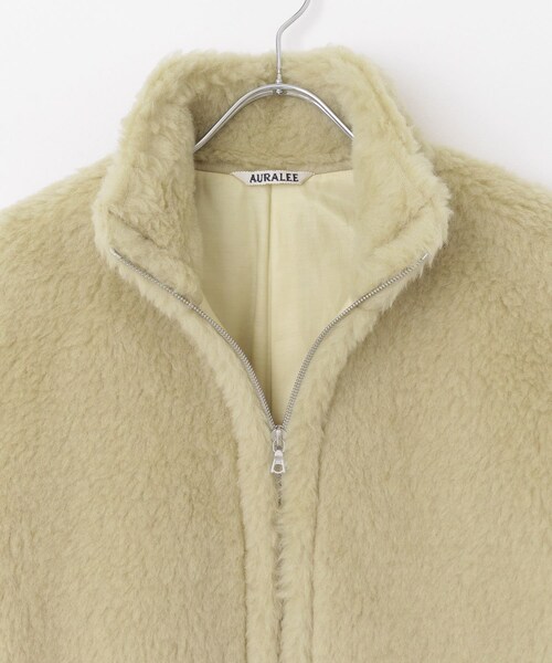 AURALEE(オーラリー)の「AURALEE SHETLAND WOOL BOA ZIP VEST(その他・レディース・LIMEBEIGE・1)」の9枚目の写真