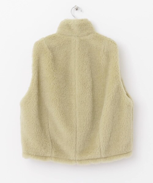 AURALEE(オーラリー)の「AURALEE SHETLAND WOOL BOA ZIP VEST(その他・レディース・LIMEBEIGE・1)」の11枚目の写真