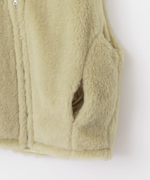 AURALEE(オーラリー)の「AURALEE SHETLAND WOOL BOA ZIP VEST(その他・レディース・LIMEBEIGE・1)」の10枚目の写真