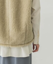 AURALEE（オーラリー）の「AURALEE SHETLANDWOOL BOA ZIP VEST