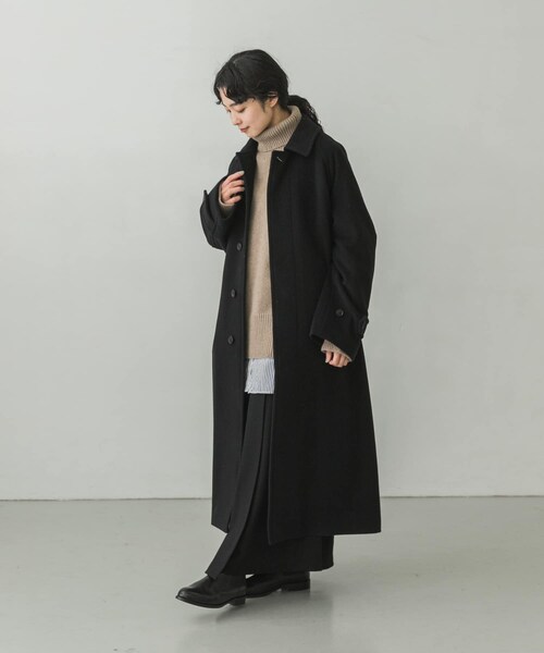 AURALEE(オーラリー)の「AURALEE CASHMERE WMOSSER SOUTIEN COLLAR COAT(その他・レディース・BLACK・1)」の11枚目の写真