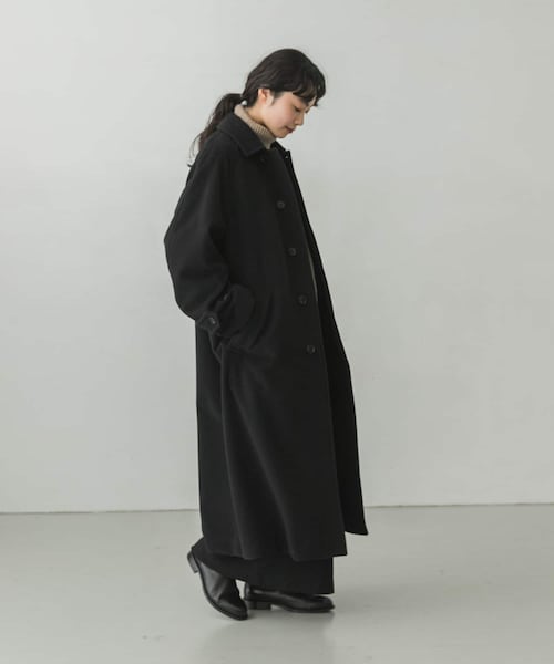 AURALEE(オーラリー)の「AURALEE CASHMERE WMOSSER SOUTIEN COLLAR COAT(その他・レディース・BLACK・1)」の9枚目の写真