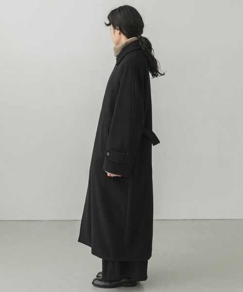 AURALEE(オーラリー)の「AURALEE CASHMERE WMOSSER SOUTIEN COLLAR COAT(その他・レディース・BLACK・1)」の13枚目の写真