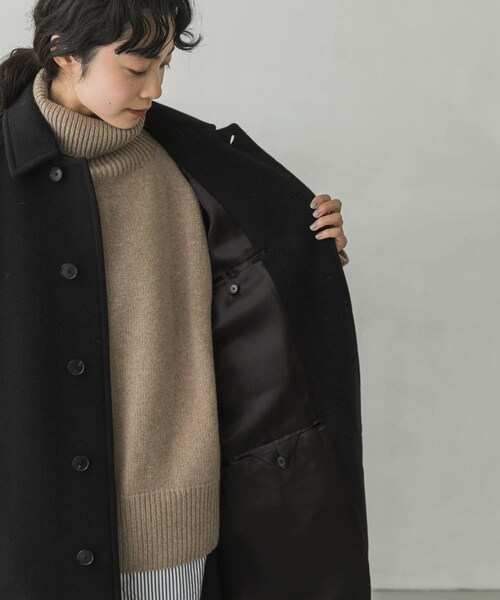 AURALEE(オーラリー)の「AURALEE CASHMERE WMOSSER SOUTIEN COLLAR COAT(その他・レディース・BLACK・1)」の18枚目の写真