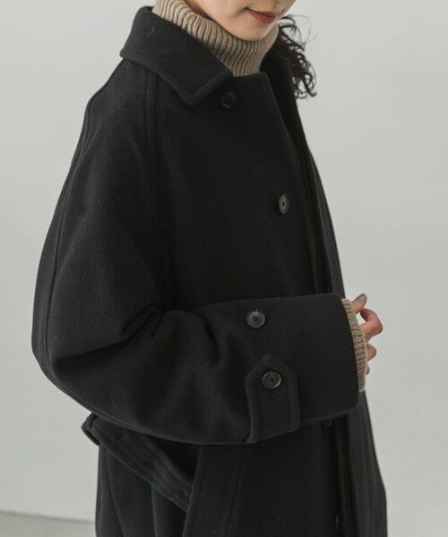 AURALEE(オーラリー)の「AURALEE CASHMERE WMOSSER SOUTIEN COLLAR COAT(その他・レディース・BLACK・1)」の15枚目の写真
