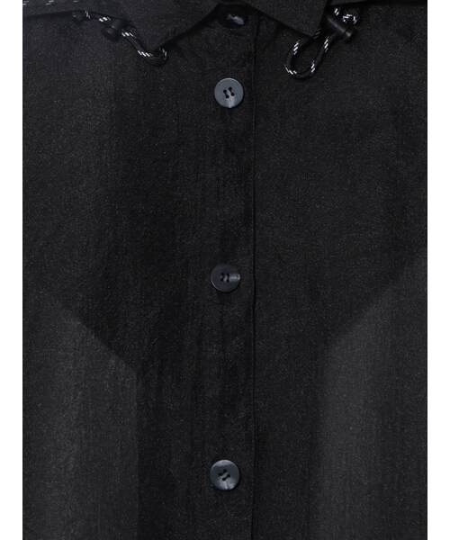 PAMEO POSE（パメオポーズ）の「Fooded Poncho（ワンピース・ブラック/ホワイト・F）」の13枚目の写真