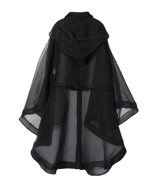 PAMEO POSE（パメオポーズ）の「Fooded Poncho（ワンピース・ブラック/ホワイト・F）」の11枚目の写真
