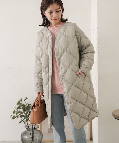 URBAN RESEARCH DOORS（アーバンリサーチドアーズ）の「ライトダウンキルトコート（その他・レディース・KHAKI/L.GREGE/NAVY・one）」の3枚目の写真