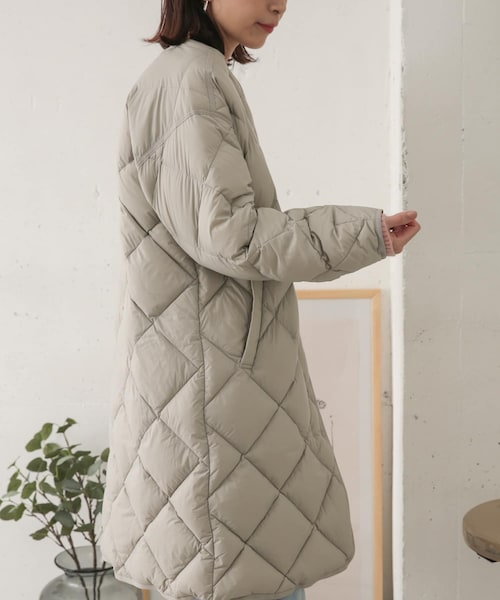 URBAN RESEARCH DOORS（アーバンリサーチドアーズ）の「ライトダウンキルトコート（その他・レディース・KHAKI/L.GREGE/NAVY・one）」の21枚目の写真