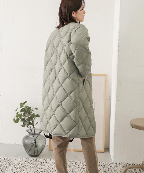 URBAN RESEARCH DOORS（アーバンリサーチドアーズ）の「ライトダウンキルトコート（その他・レディース・KHAKI/L.GREGE/NAVY・one）」の15枚目の写真