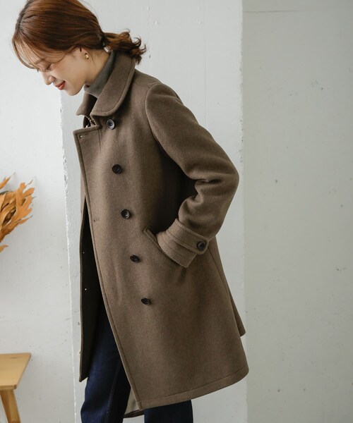 URBAN RESEARCH DOORS(アーバンリサーチドアーズ)の「ショールカラー2WAYロングコート()」 - WEAR