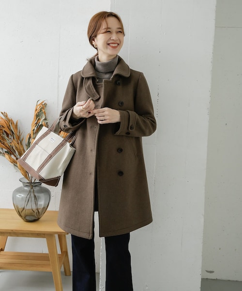 URBAN RESEARCH DOORS(アーバンリサーチドアーズ)の「ショールカラー2WAYロングコート()」 - WEAR