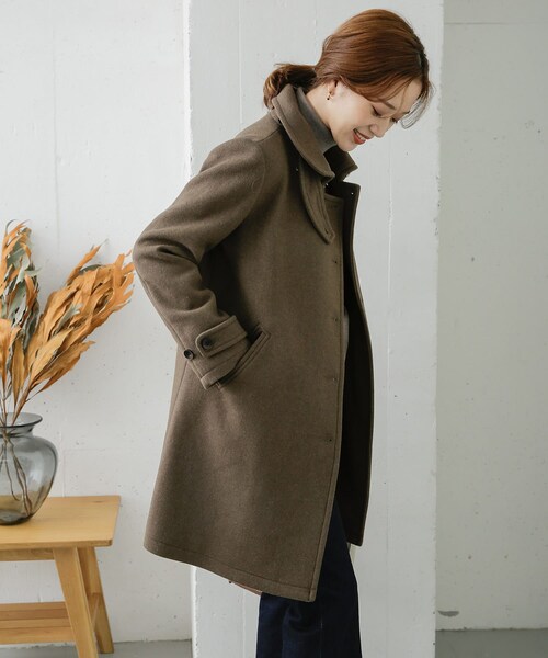 URBAN RESEARCH DOORS(アーバンリサーチドアーズ)の「ショールカラー2WAYロングコート()」 - WEAR