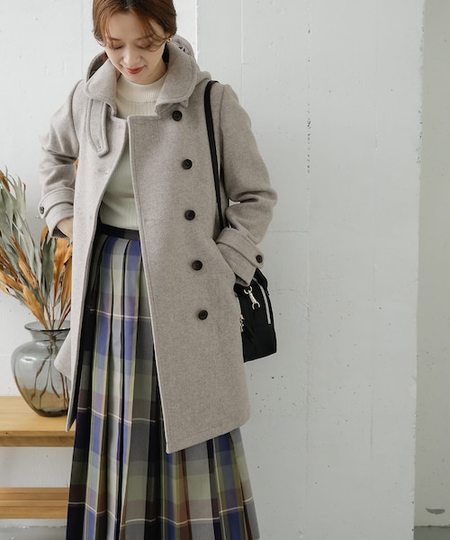 URBAN RESEARCH DOORS(アーバンリサーチドアーズ)の「ショールカラー2WAYロングコート(その他・レディース・KHAKI/GREGE/BLACK・36/38)」の22枚目の写真