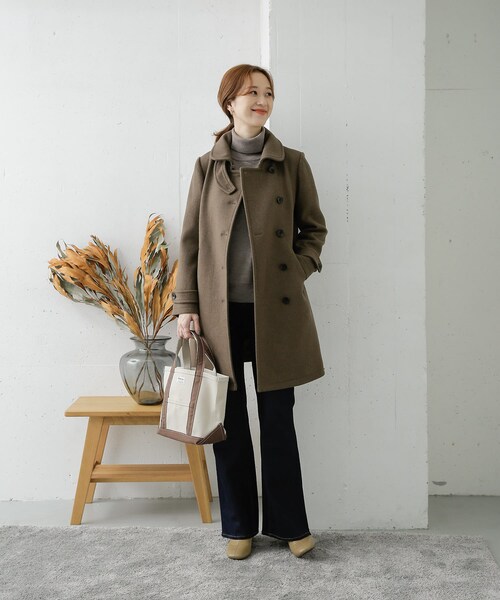 URBAN RESEARCH DOORS（アーバンリサーチドアーズ）の「ショールカラー2WAYロングコート（）」 - WEAR