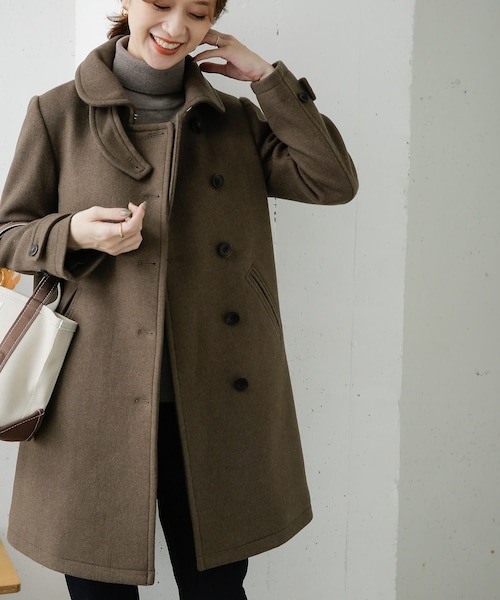 URBAN RESEARCH DOORS(アーバンリサーチドアーズ)の「ショールカラー2WAYロングコート()」 - WEAR