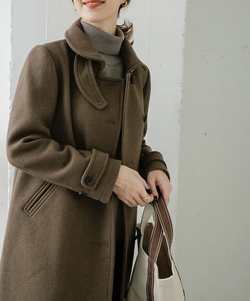 URBAN RESEARCH DOORS(アーバンリサーチドアーズ)の「ショールカラー2WAYロングコート()」 - WEAR
