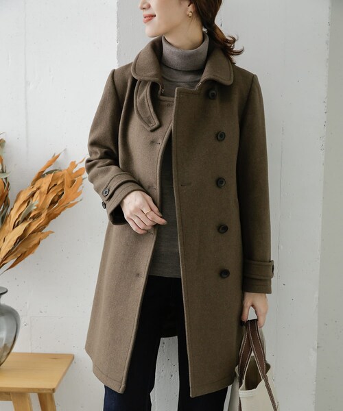 URBAN RESEARCH DOORS(アーバンリサーチドアーズ)の「ショールカラー2WAYロングコート()」 - WEAR