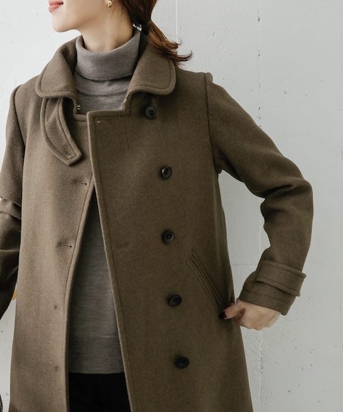 URBAN RESEARCH DOORS(アーバンリサーチドアーズ)の「ショールカラー2WAYロングコート()」 - WEAR