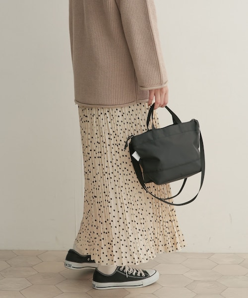 URBAN RESEARCH DOORS(アーバンリサーチドアーズ)の「ドットプリーツスカート(その他・レディース・BLK×OFF/OFF×BLK・0/1)」の8枚目の写真