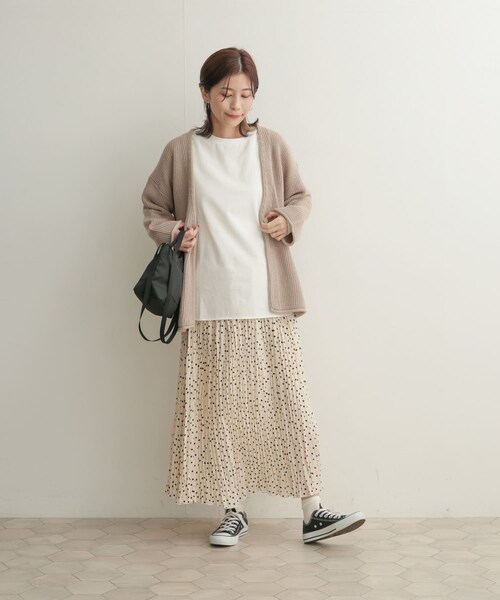 URBAN RESEARCH DOORS(アーバンリサーチドアーズ)の「ドットプリーツスカート(その他・レディース・BLK×OFF/OFF×BLK・0/1)」の13枚目の写真