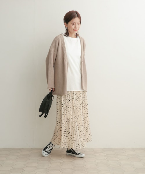 URBAN RESEARCH DOORS(アーバンリサーチドアーズ)の「ドットプリーツスカート(その他・レディース・BLK×OFF/OFF×BLK・0/1)」の14枚目の写真