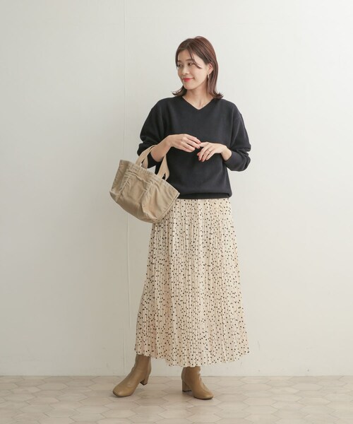 URBAN RESEARCH DOORS(アーバンリサーチドアーズ)の「ドットプリーツスカート(その他・レディース・BLK×OFF/OFF×BLK・0/1)」の16枚目の写真