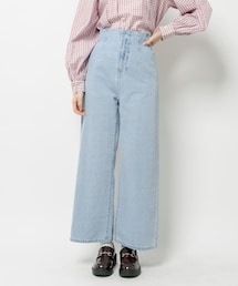 OLIVE des OLIVE | スタイルアップデニムワイドパンツ(その他パンツ)