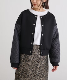 BONbazaar（ボンバザール）の「キルティングスリーブダンボールライトブルゾン（ブルゾン）」