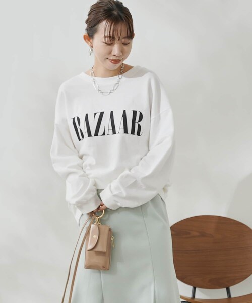 doudou 前後2WAYロゴスウェット DOUDOU 長袖 スウェット 前後2way ロゴ