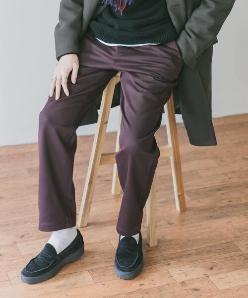 URBAN RESEARCH DOORS（アーバンリサーチドアーズ）の「裏起毛 EasyTuckTrouser（その他・メンズ・Wine/BeigeKhaki/Navy/Black・38/40）」の10枚目の写真