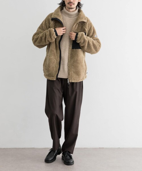Cape HEIGHTS（ケープハイツ）の「Cape HEIGHTS RIVAS FLEECE JACKET（その他・メンズ・BLACK/MUSHROOM・XS/S/M）」の4枚目の写真