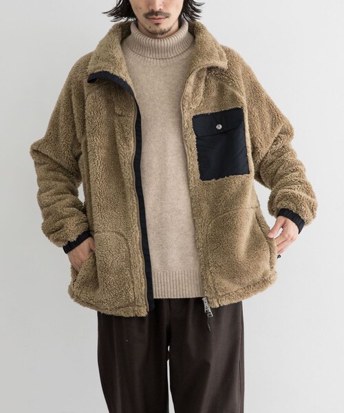 Cape HEIGHTS（ケープハイツ）の「Cape HEIGHTS RIVAS FLEECE JACKET（その他・メンズ・BLACK/MUSHROOM・XS/S/M）」の2枚目の写真