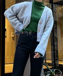 HEYUMM（ヘユム）の「HEYUMM モヘアライクショートニットカーディガン（その他・レディース）」