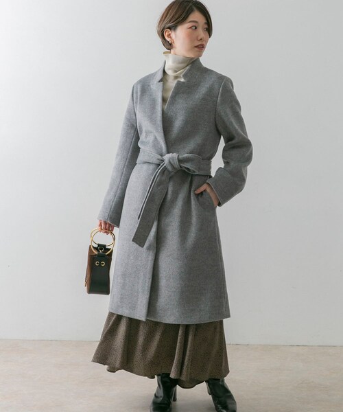 URBANRESEARCH  ROSSOコンパクトノーカラーチェスターコート URBANRESEARCH ROSSOコンパクトノーカラーチェスターコート