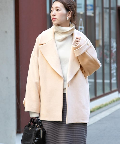 ショートオーバーコクーンコート URBAN RESEARCH ROSSO WOMEN（アーバンリサーチ ロッソ）の「ショート