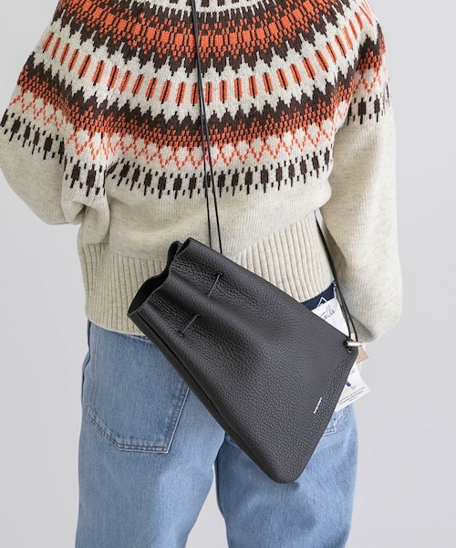 Hender Scheme zacc レザー 巾着バッグ トートバッグ パープル Hender