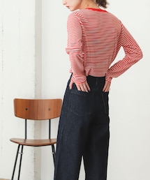SENSE OF PLACE by URBAN RESEARCH（センスオブプレイスバイアーバンリサーチ）の「クルーネックボーダーリンガーTシャツ（その他・レディース）」