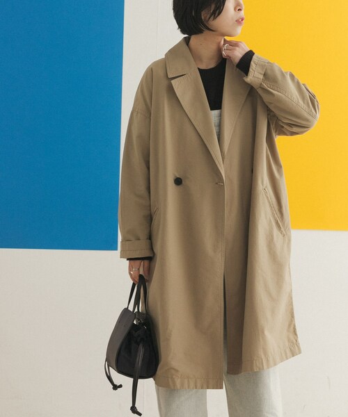 FORK&SPOON（フォークアンドスプーン）の「FORK&SPOON オーバーライトミドルコート（その他・レディース・DARK NAVY/ECRU/BEIGE・one）」の13枚目の写真