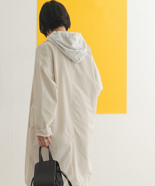 FORK&SPOON（フォークアンドスプーン）の「FORK&SPOON オーバーライトミドルコート（その他・レディース・DARK NAVY/ECRU/BEIGE・one）」の6枚目の写真