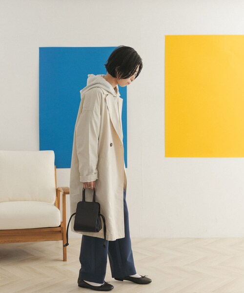 FORK&SPOON（フォークアンドスプーン）の「FORK&SPOON オーバーライトミドルコート（その他・レディース・DARK NAVY/ECRU/BEIGE・one）」の9枚目の写真