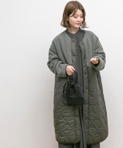 美品　　UR Lab.　アーバンリサーチラボ　2wayボアキルトドッキングコート UR Lab.（アーバンリサーチラボ）の「UR Lab. 2WAYボアキルト