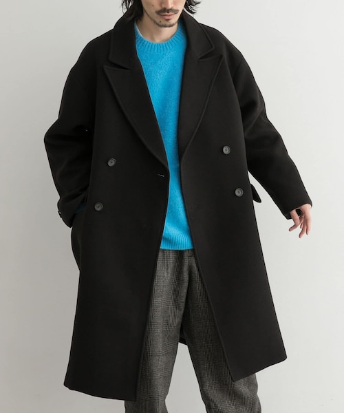 URBAN RESEARCH ID（アーバンリサーチ アイディー）の「URBAN RESEARCH iD ピークドダブルオーバーコート（その他・メンズ・BROWN/BLACK・M/L）」の3枚目の写真