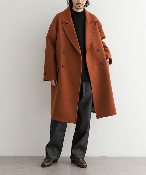 URBAN RESEARCH ID（アーバンリサーチ アイディー）の「URBAN RESEARCH iD ピークドダブルオーバーコート（その他・メンズ・BROWN/BLACK・M/L）」の6枚目の写真