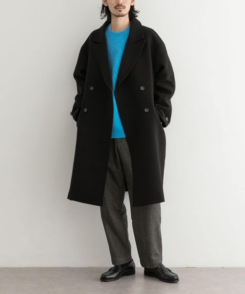 URBAN RESEARCH ID（アーバンリサーチ アイディー）の「URBAN RESEARCH iD ピークドダブルオーバーコート（その他・メンズ・BROWN/BLACK・M/L）」の4枚目の写真