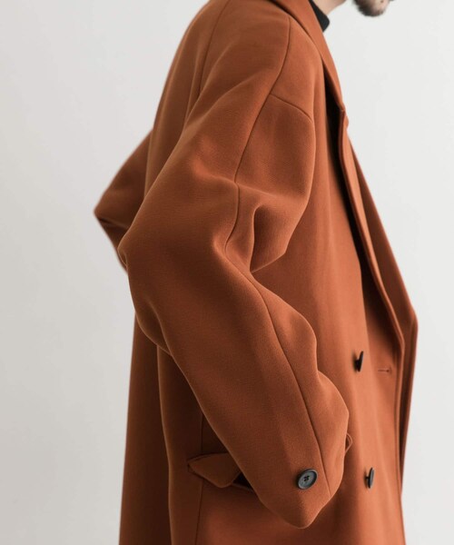 URBAN RESEARCH ID（アーバンリサーチ アイディー）の「URBAN RESEARCH iD ピークドダブルオーバーコート（その他・メンズ・BROWN/BLACK・M/L）」の12枚目の写真