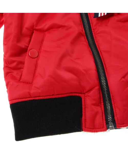 BREEZE（ブリーズ）の「リバーシブルMA-1JK（ジャケット/アウター・キッズ・ブラック/カーキ/レッド・80/90/95/100/110/120/130/140）」の15枚目の写真