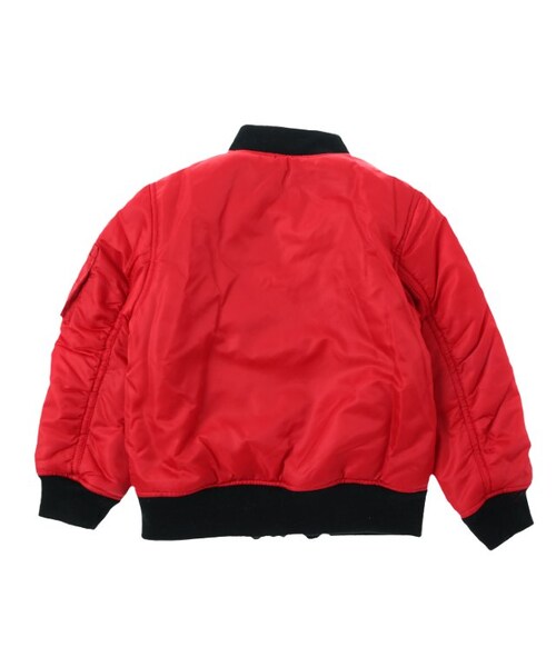 BREEZE（ブリーズ）の「リバーシブルMA-1JK（ジャケット/アウター・キッズ・ブラック/カーキ/レッド・80/90/95/100/110/120/130/140）」の9枚目の写真