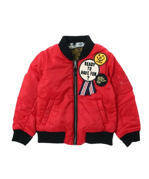 BREEZE（ブリーズ）の「リバーシブルMA-1JK（ジャケット/アウター・キッズ・ブラック/カーキ/レッド・80/90/95/100/110/120/130/140）」の6枚目の写真